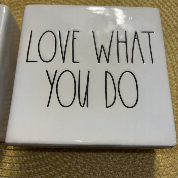Rae Dunn Decorative Blocks-Stay Humble/Be Kind and Love What you Do - Picture 3 of 4